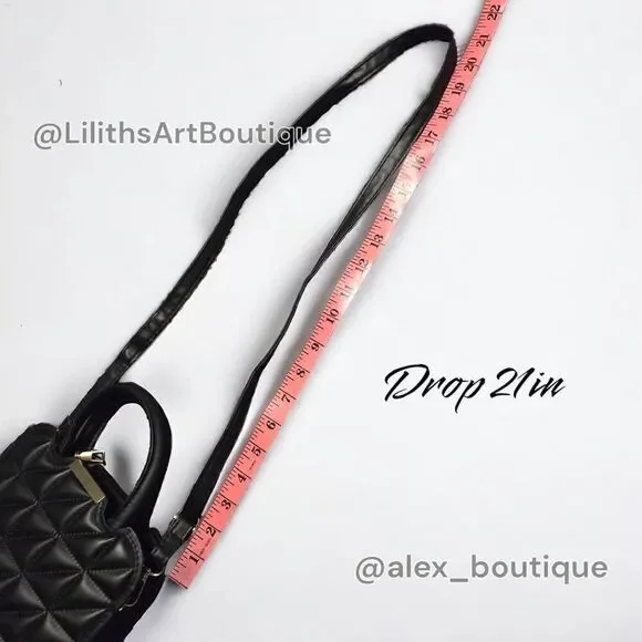 Quilted Square Crossbody Bag(Q007)-Bags for Women - Picture 5 of 11